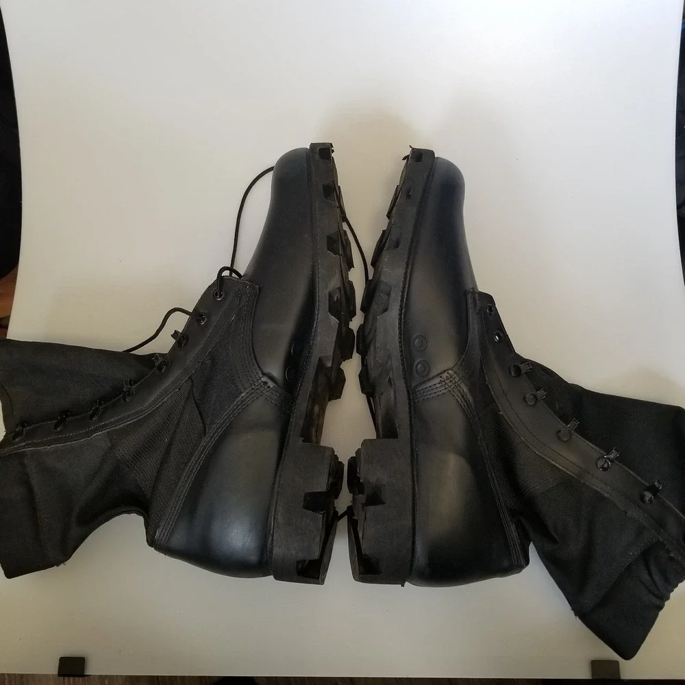 Ro-Search Boots Mens 14 Wide Black Military Combat Spike Protective Jungle